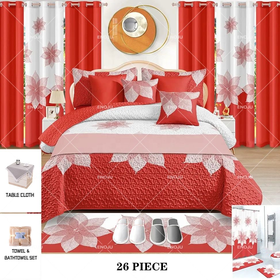 New Styles for 24 Piece Bedding Sets With Matching Curtains king size Bedding Set With Curtains all colors available