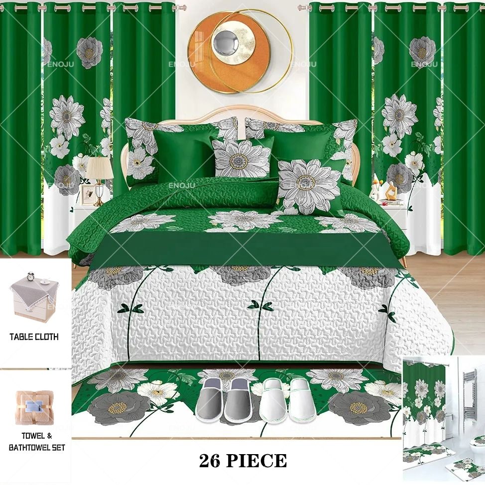 New Styles for 24 Piece Bedding Sets With Matching Curtains king size Bedding Set With Curtains all colors available