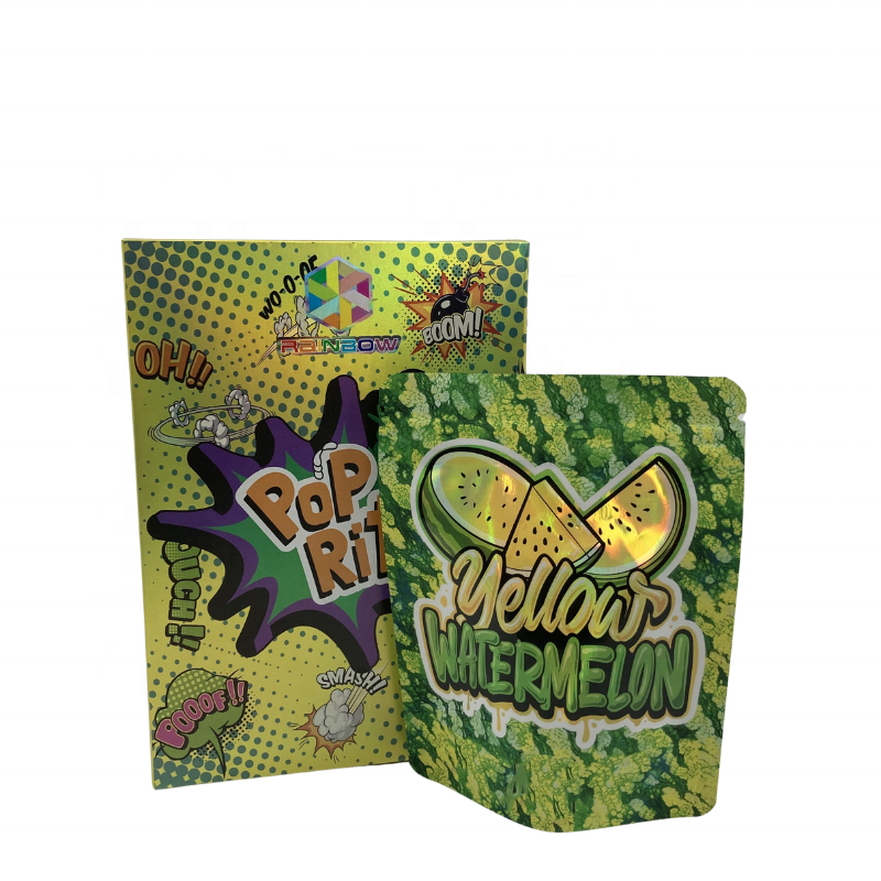 New Paper Packaging Retail Packaging 3.5g Packaging Customized 3.5g Box and Matching Bag Fully Color Printing Cereal Box.