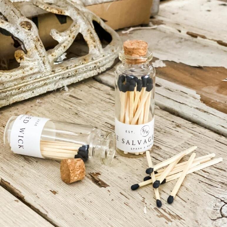 LIGHTING LOVER customizable high quality colored safety matches in glass jar