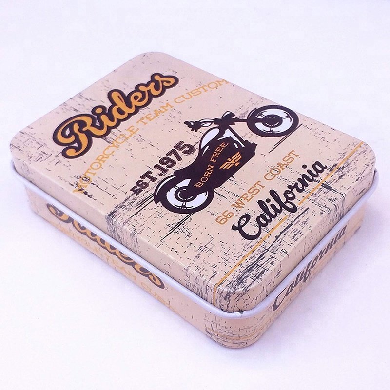 SOS logo tinplate matchbox with matches