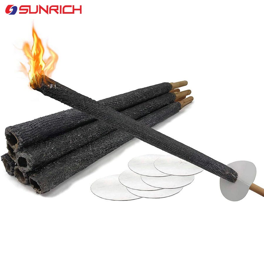 Hand Flame 90 Minutes Signal Fabric flare Wax Torch Garden Candle procession torch