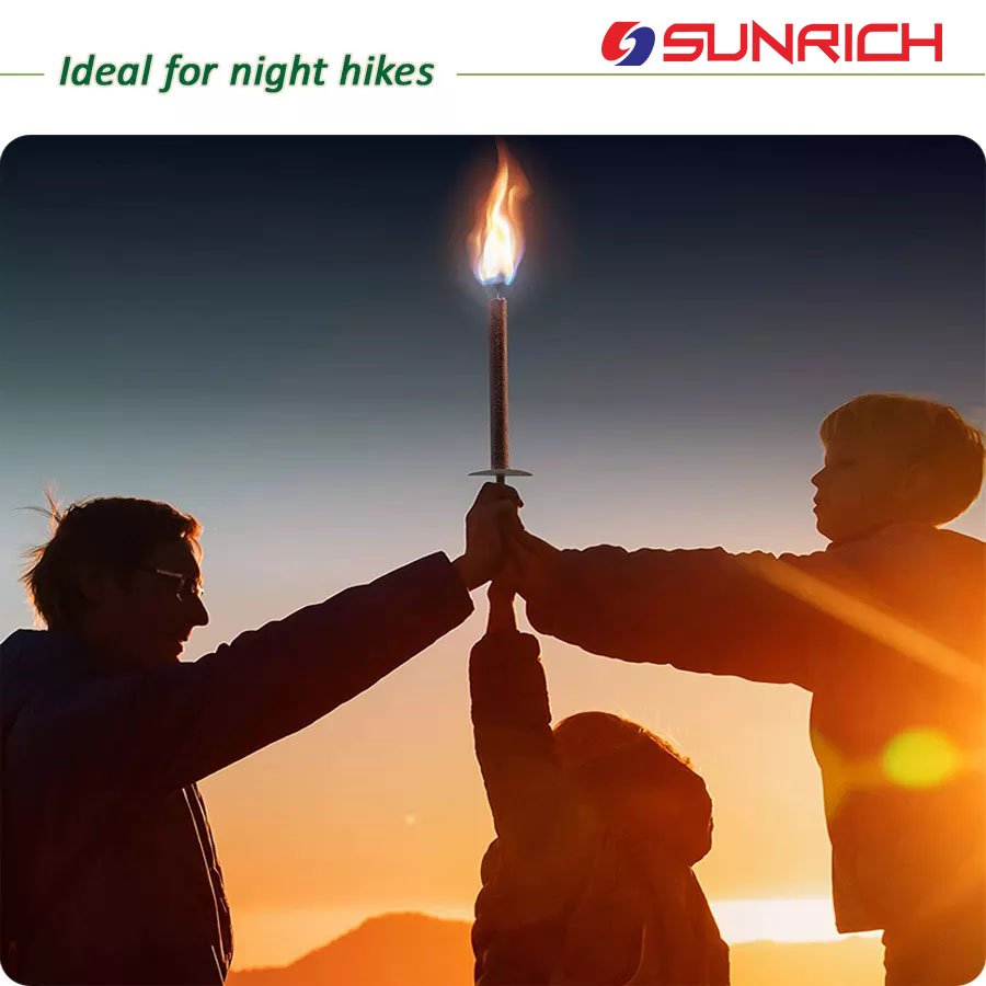 Hand Flame 90 Minutes Signal Fabric flare Wax Torch Garden Candle procession torch