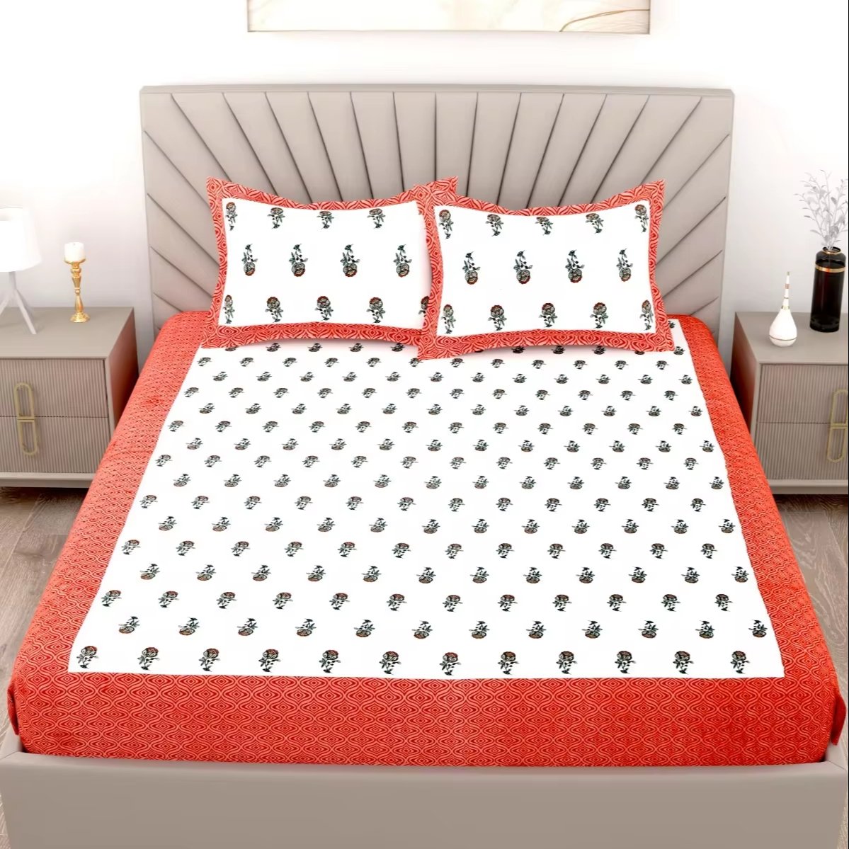 Looking Pure Cotton Super King Size Bedsheets