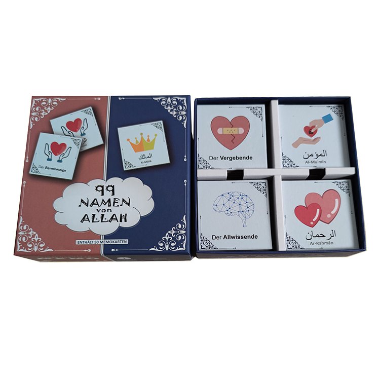Educational cardboard Memory matching Game cards