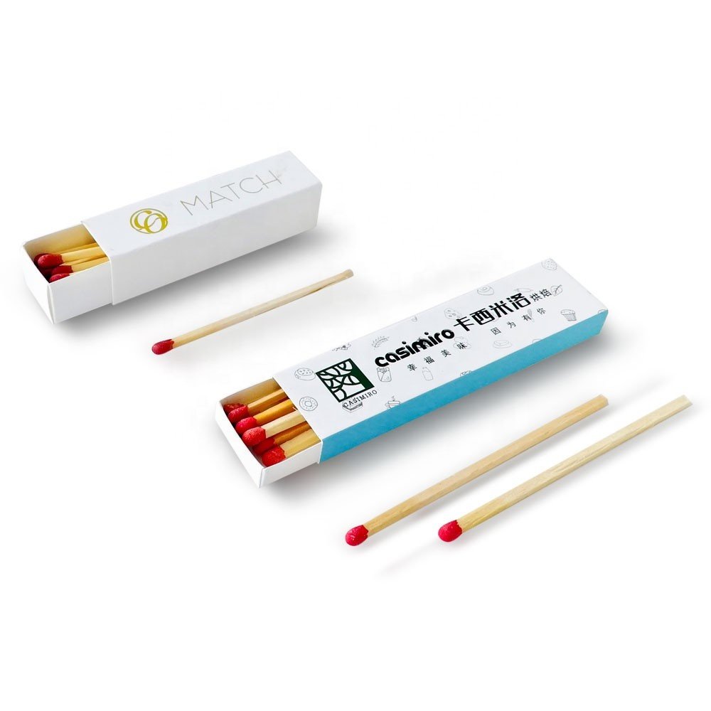 Wholesale 4 inch Colored Long Matchsticks Cigar Match Box