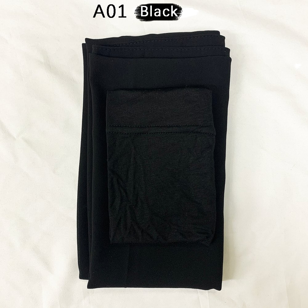 Sharut Two piece set Chiffon hijab Undercap Chiffon Scarf with Matching underscarf Jersey Inner Cap shawl for Muslim Women Hijab