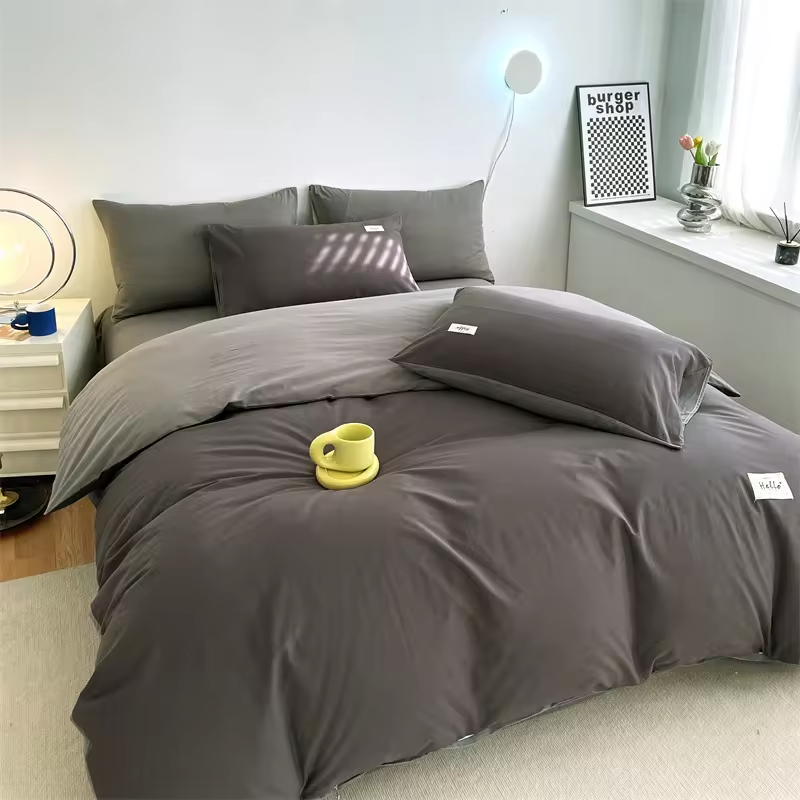 King Size 6 Pieces Designer Bed Sheet Set With Matching Curtains Ready To Ship Polyester Bedding Sheet Set For Bedroom Low Moq