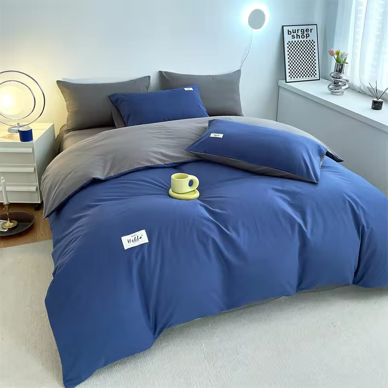King Size 6 Pieces Designer Bed Sheet Set With Matching Curtains Ready To Ship Polyester Bedding Sheet Set For Bedroom Low Moq