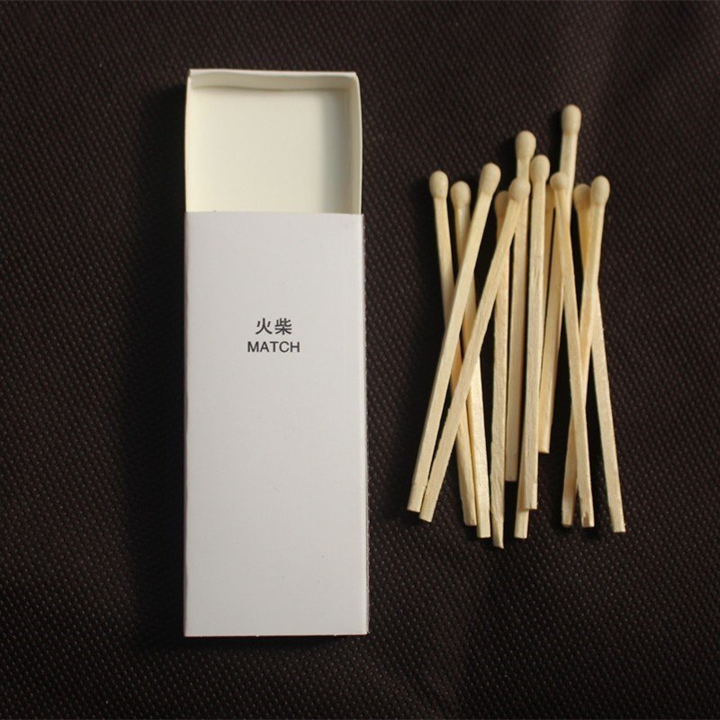Spot color head lengthened match lettering solid color creative personality cigar birthday candle cake shop baking match