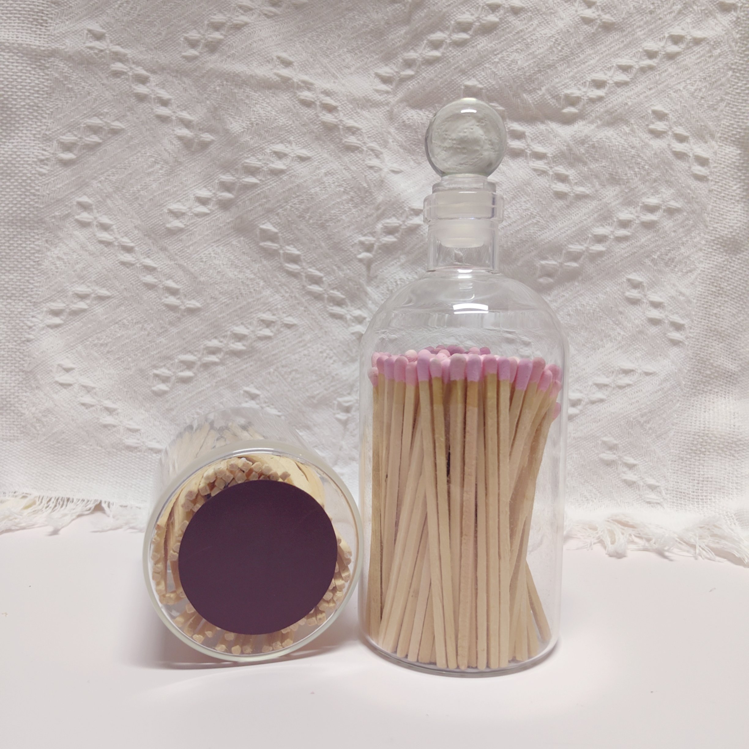 Custom decorative matches matchstick in bottle 4 inch matches sticks wooden matches with jar