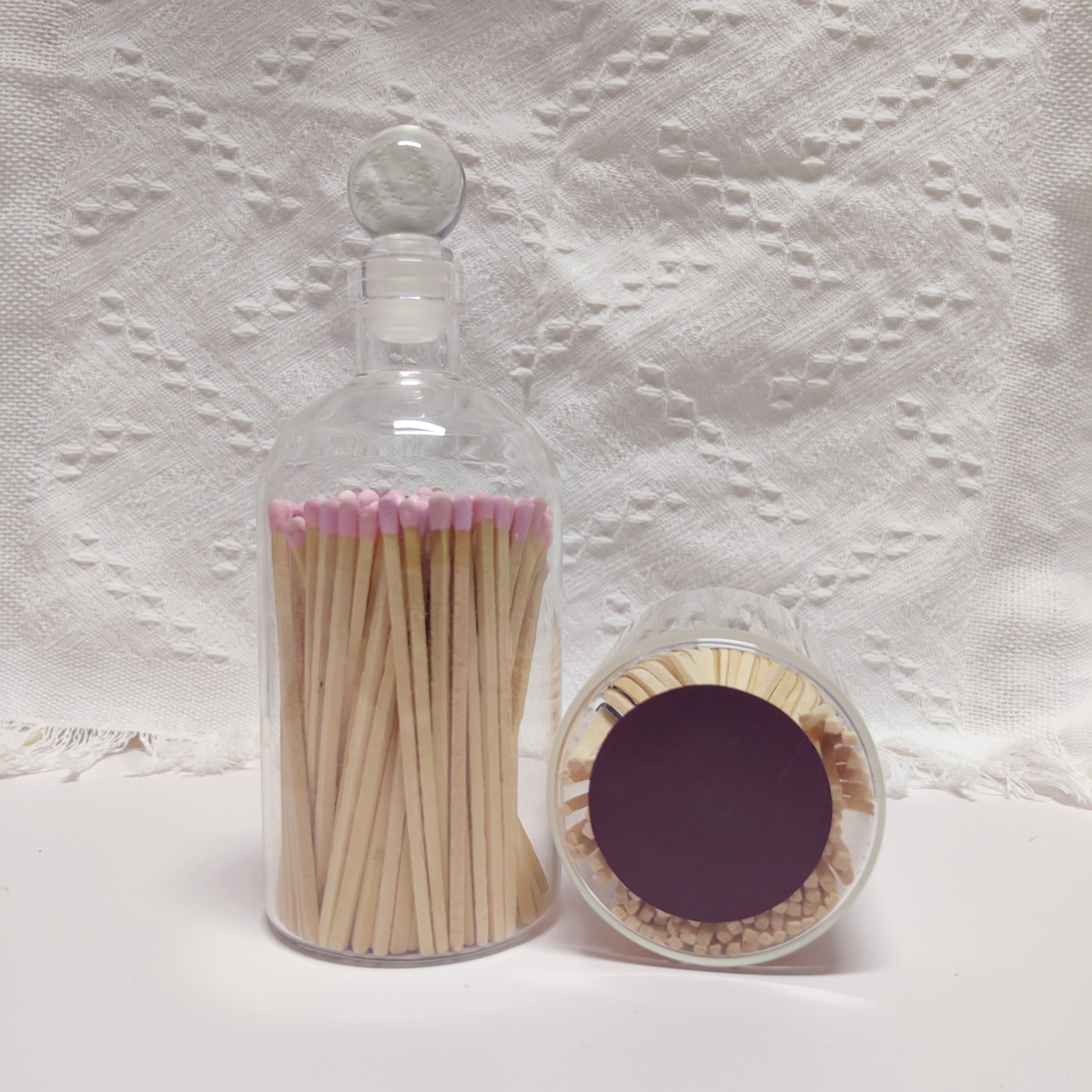 Custom decorative matches matchstick in bottle 4 inch matches sticks wooden matches with jar