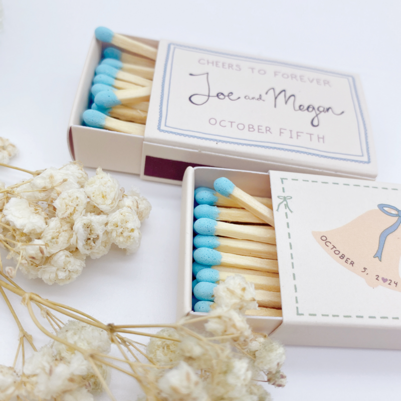 Customized logo printed on box for advertising matches cakes hotels restaurants boxed matches weddings extended long match boxes