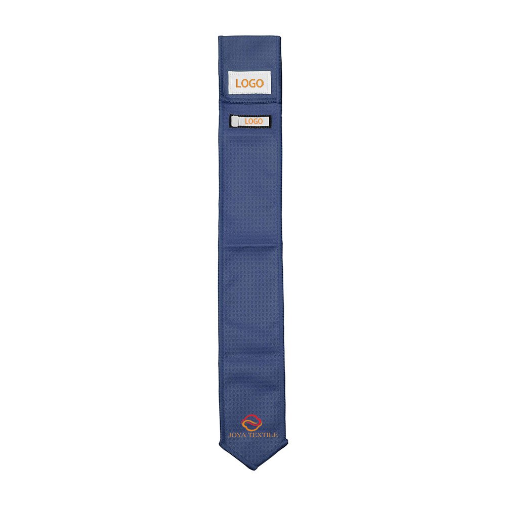 Custom Rugby Match Sports Football Field Towel Navy Blue Flag Football Towels with Your Logo