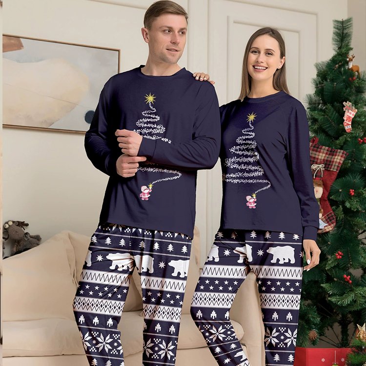 Rarewe Christmas Red Pijama Men Sleep Wear Pjs Lounge Sets Couple Clothes Little Snowman Pi Women Matching Pajamas For Family