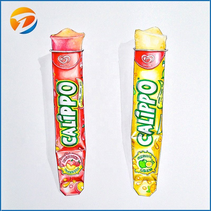 80ml calippo tube squeeze ice cream paper cup