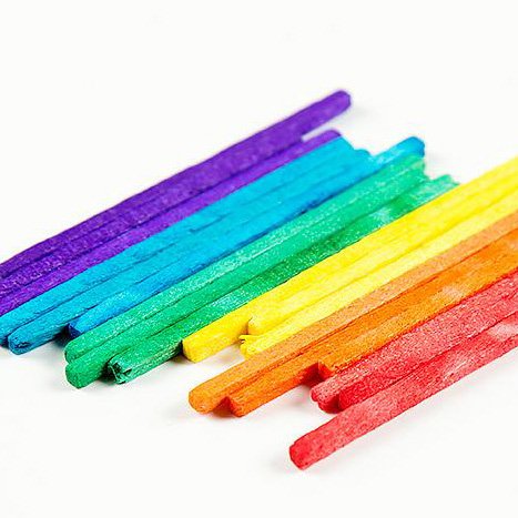 50mmX2MMX2MM wooden colored craft match sticks for diy toys