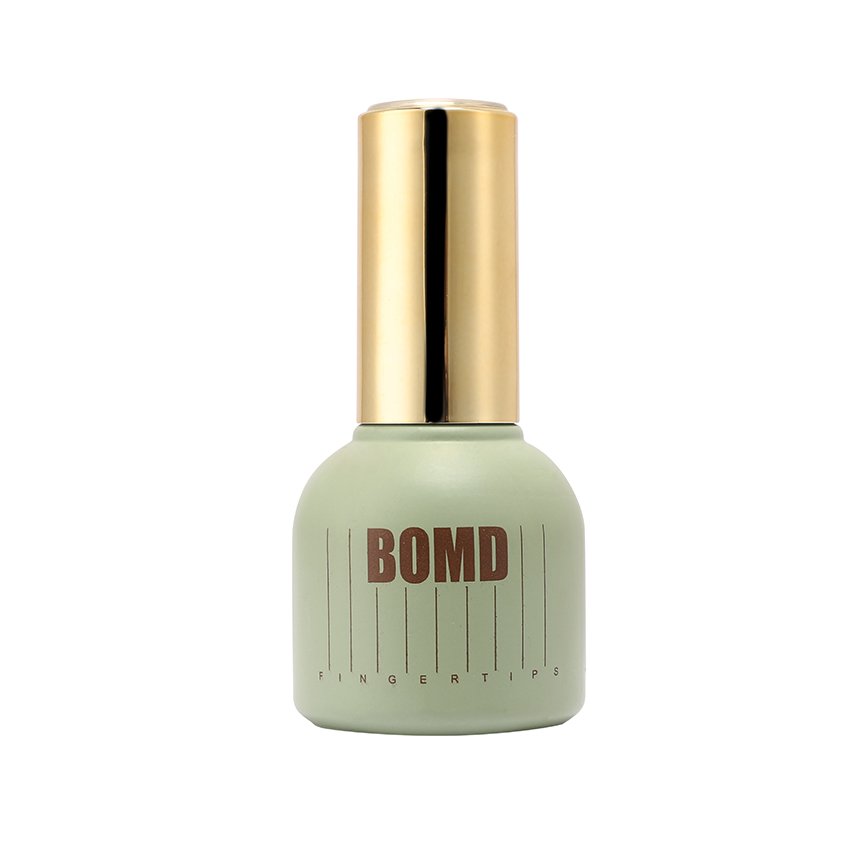 15ml Custom Color Logo Artwork Printing Empty Round UV Proof Gel Glass Nail Polish Bottle with gold matched Cap