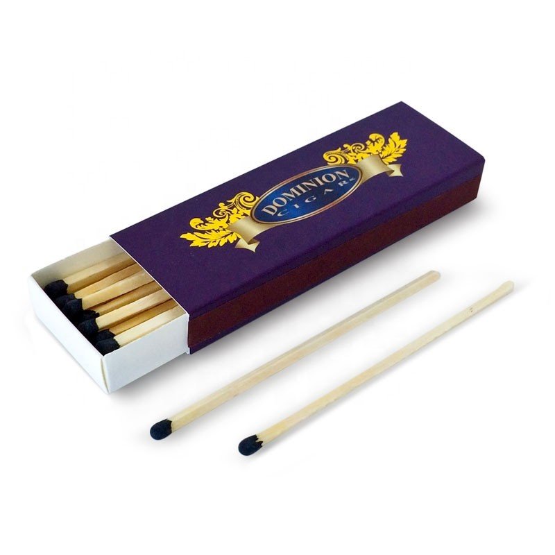Cigar matches custom box safty match lighter with ligo printing package of matches