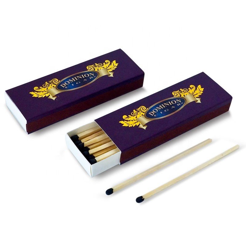 Cigar matches custom box safty match lighter with ligo printing package of matches