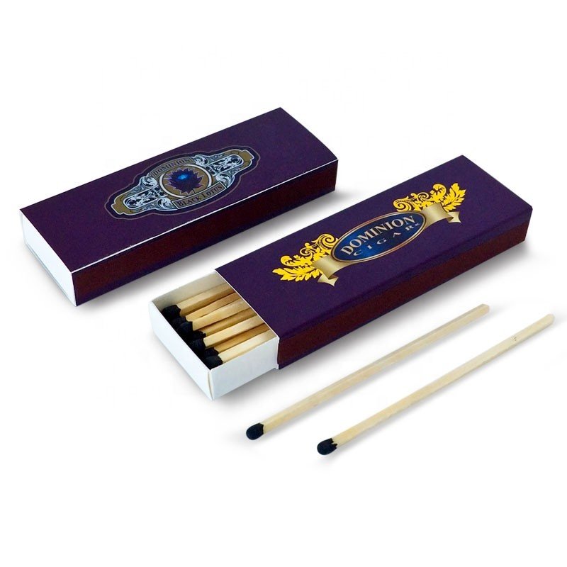Cigar matches custom box safty match lighter with ligo printing package of matches