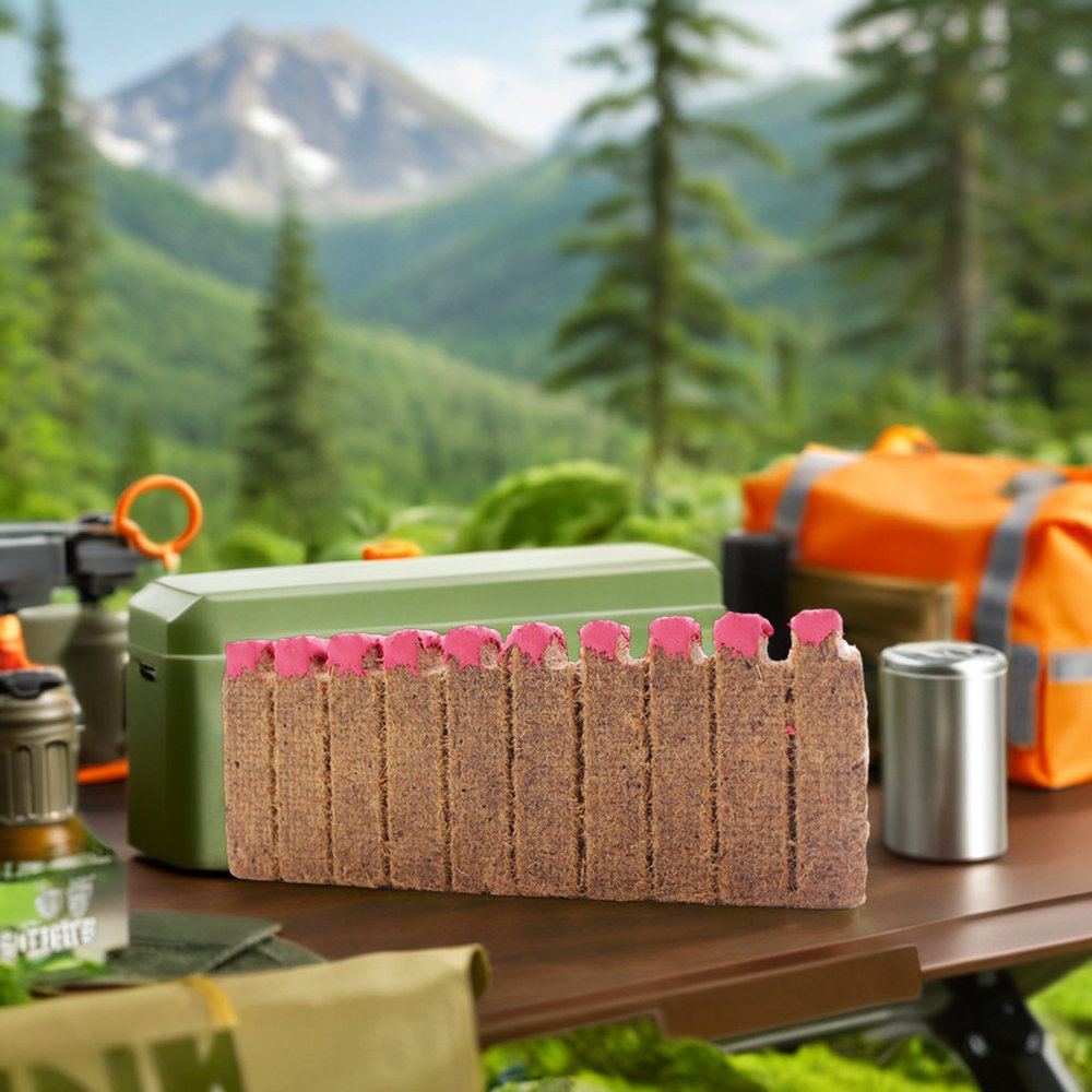 Outdoor Camp Safety Fire Starter Match Barbecue Firelighter Match Wood Paraffin Available in Black Red Colorful Wax Material