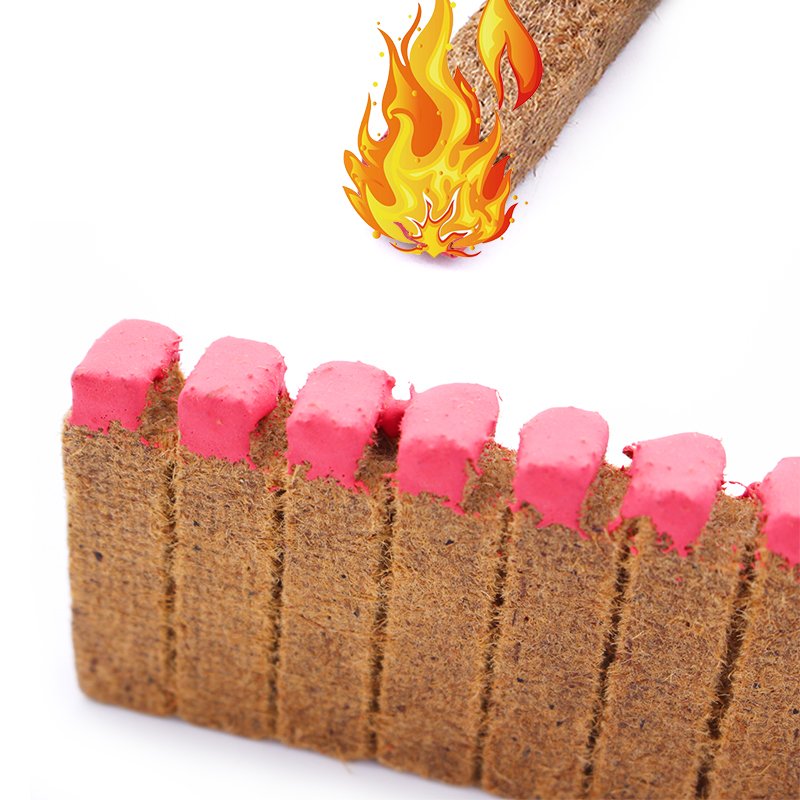 Outdoor Camp Safety Fire Starter Match Barbecue Firelighter Match Wood Paraffin Available in Black Red Colorful Wax Material