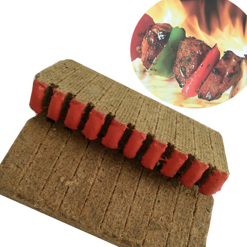 Outdoor Camp Safety Fire Starter Match Barbecue Firelighter Match Wood Paraffin Available in Black Red Colorful Wax Material