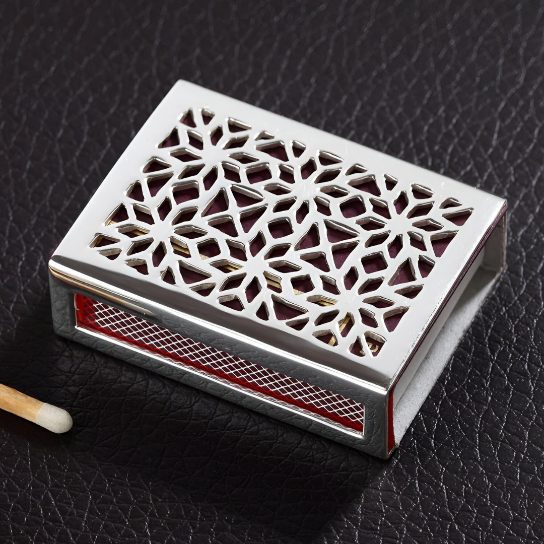 Handmade Modern Design Customized Size Brass Matchbox Cover Highest Selling Home Decor Table Top for Hotel Match Box Accessory