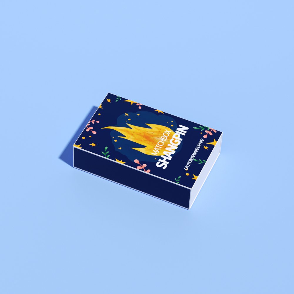 Personalized White Card Matches Paper Box Small Folding Sliding Drawer Wooden Matches Packaging Box