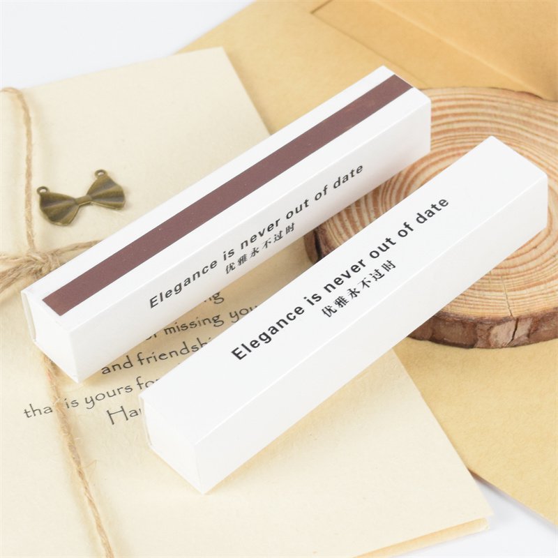 Custom Boxed Matches High End Premium Matches Logo Printed Black Card Gold Plated Printed Long Matches