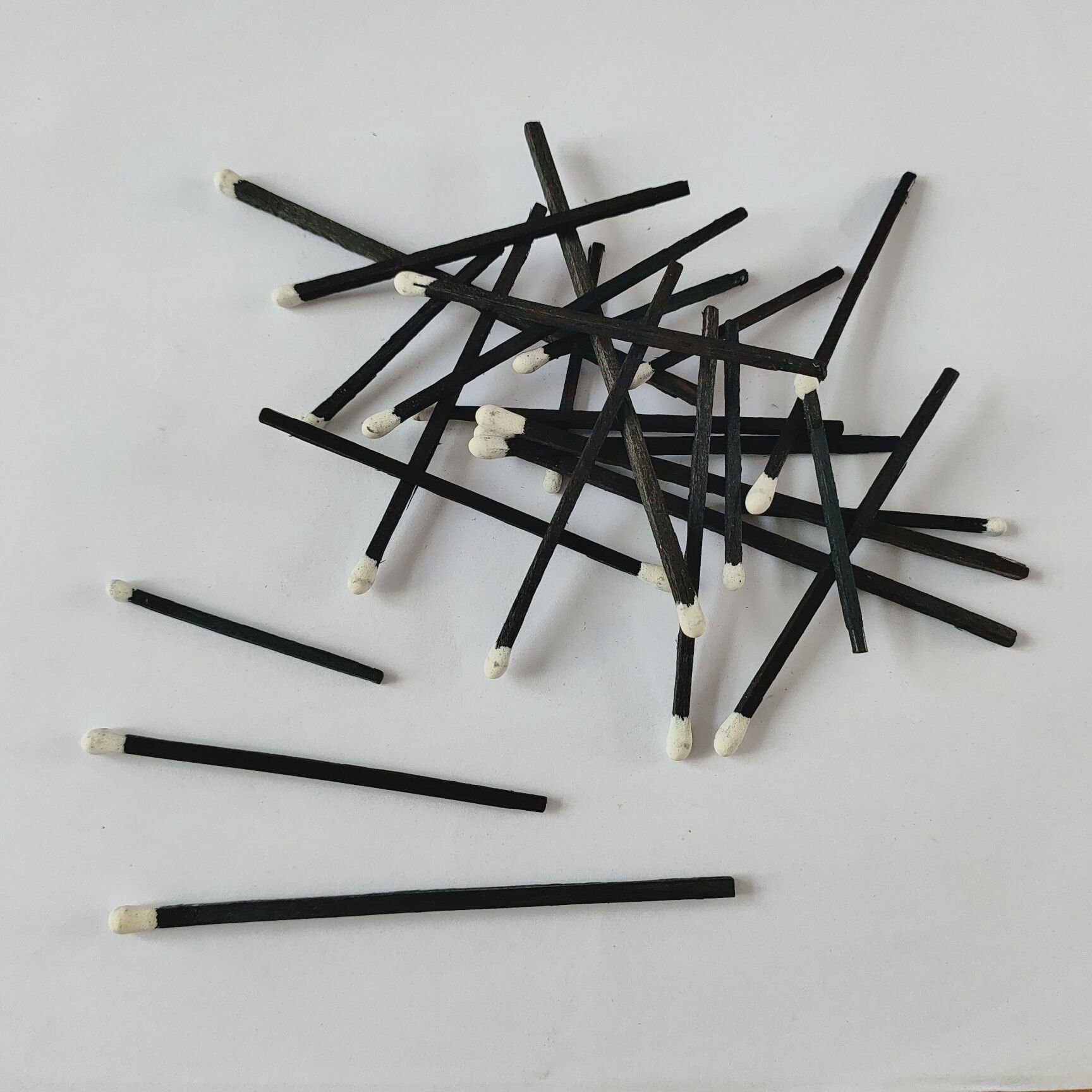 Bulk black tip matches black sticks for household