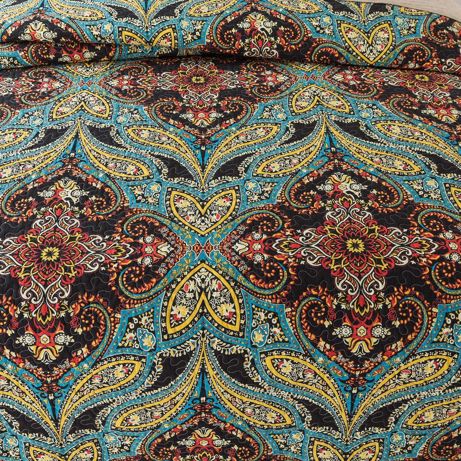 Wholesale 100% Polyester Quilted Custom Printed Color Ultrasonic Bedspread Bed Cover Set Microfiber Bed Quilt