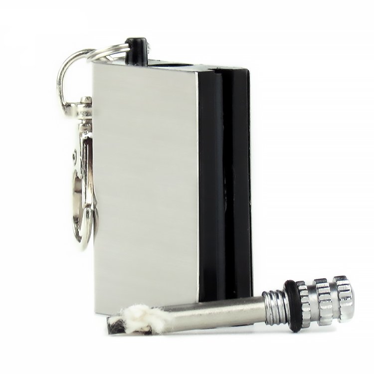 Customized metal stainless steel silver outdoor fuel lighter match kerosene lighter