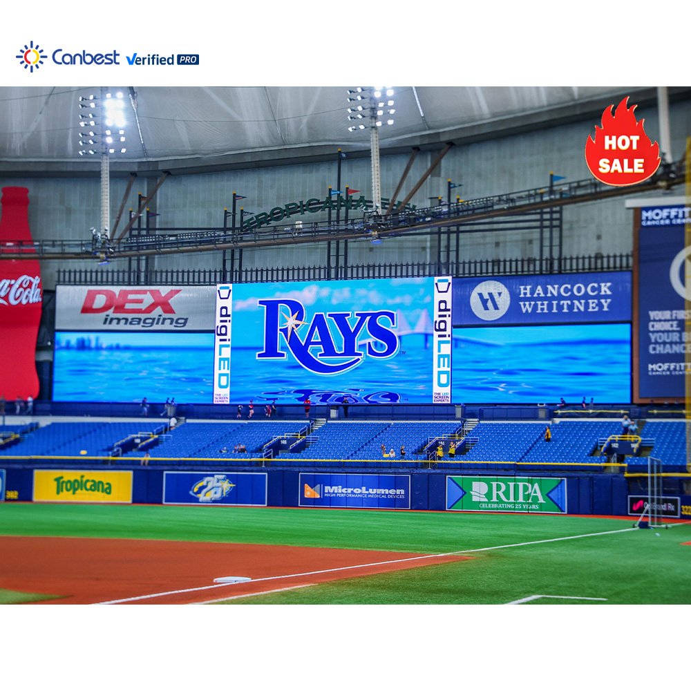 P6 P10 Outdoor Waterproof Stadium Wall Led Screen Cricket Live Scores Today Match Led Display Football Perimeter Led Board