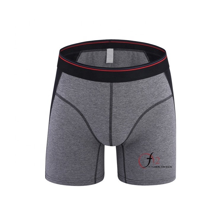 New arrival man underwear cotton boxer color matching boxer shorts long leg anti-bacterial men's briefs & boxers
