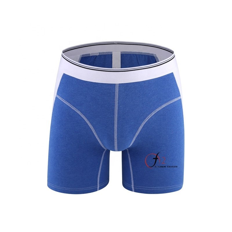 New arrival man underwear cotton boxer color matching boxer shorts long leg anti-bacterial men's briefs & boxers