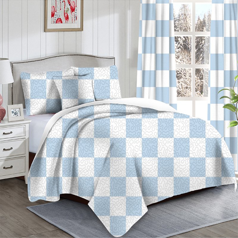 4 piece bed skirt set with China Window Curtain duvet cover bedding set with matching curtains bed sheet set with curtains