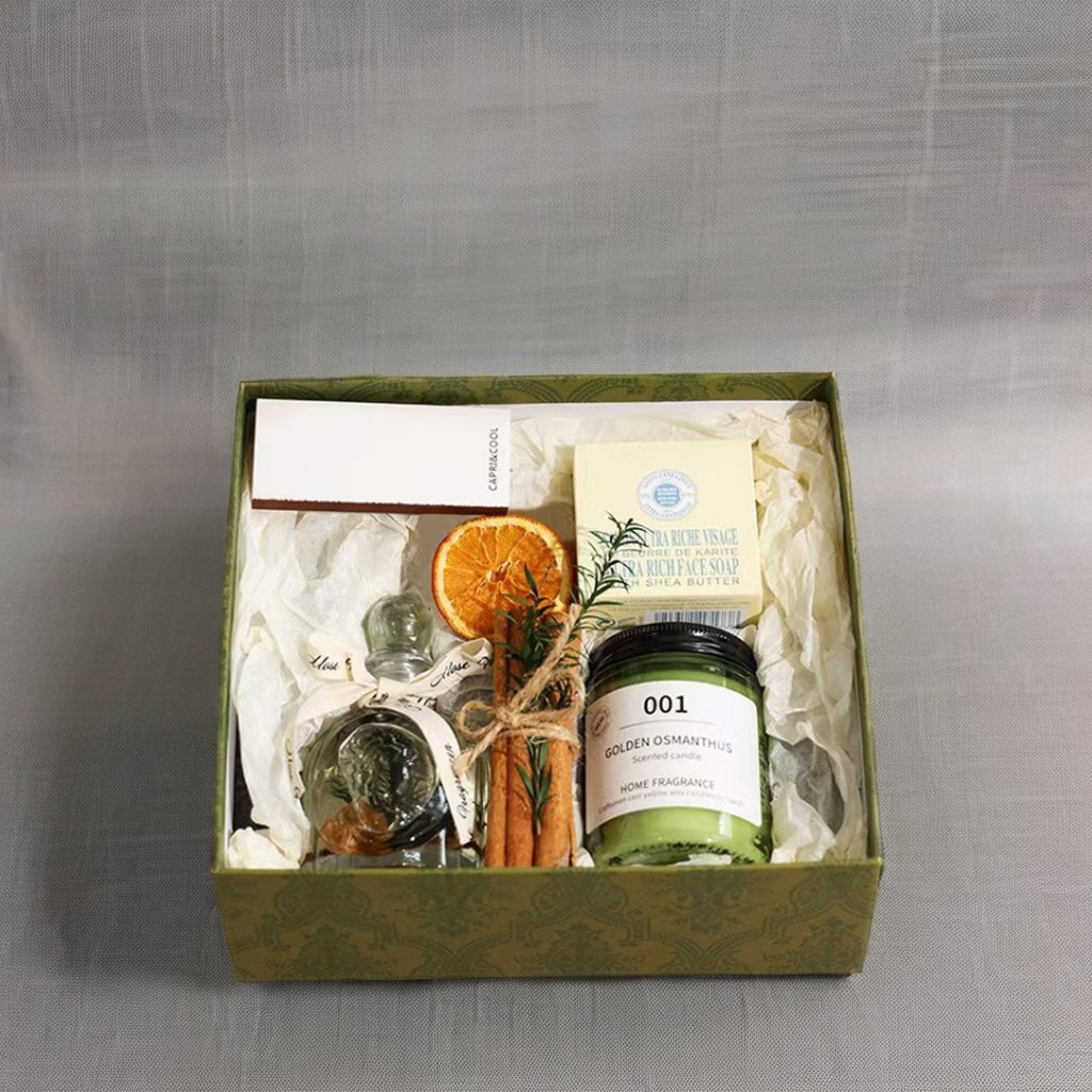Home Art Decor Luxury Candle And Diffuser Gift Set For Guests Wedding Gift Box
