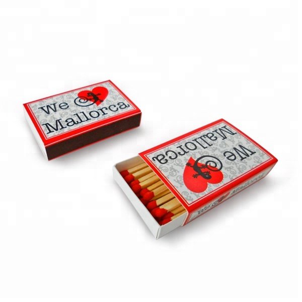cheap custom matchbox with wood matches in bulk