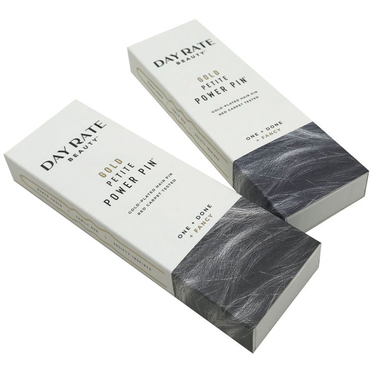 Wholesale Custom Print Wig packaging gift match Box luxury design Bundle Hair Extension Packaging Box For Hairpin Gifts