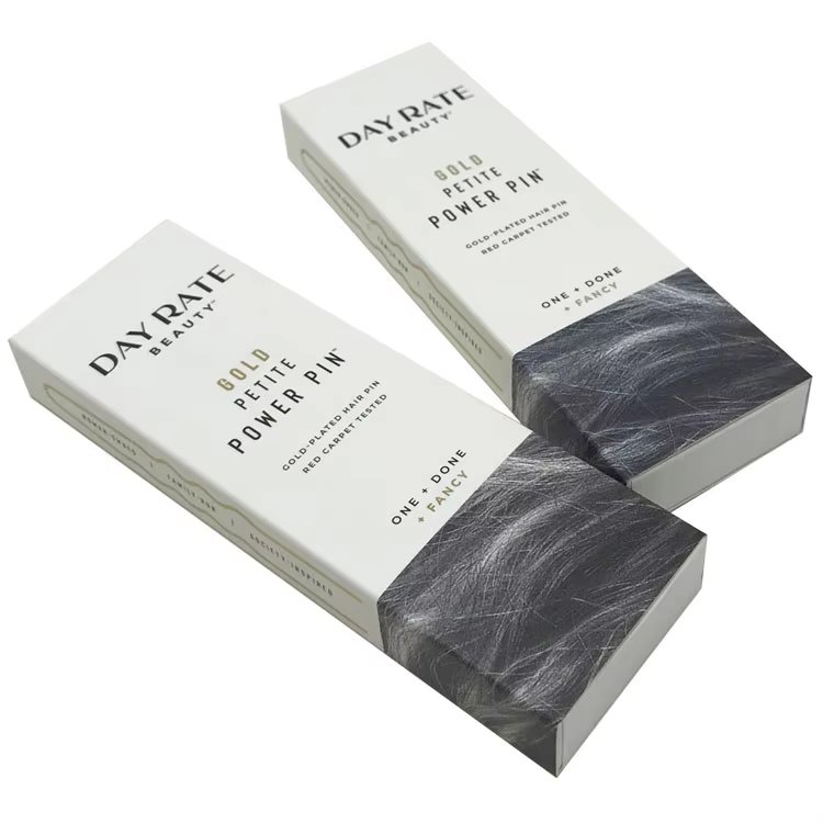 Wholesale Custom Print Wig packaging gift match Box luxury design Bundle Hair Extension Packaging Box For Hairpin Gifts