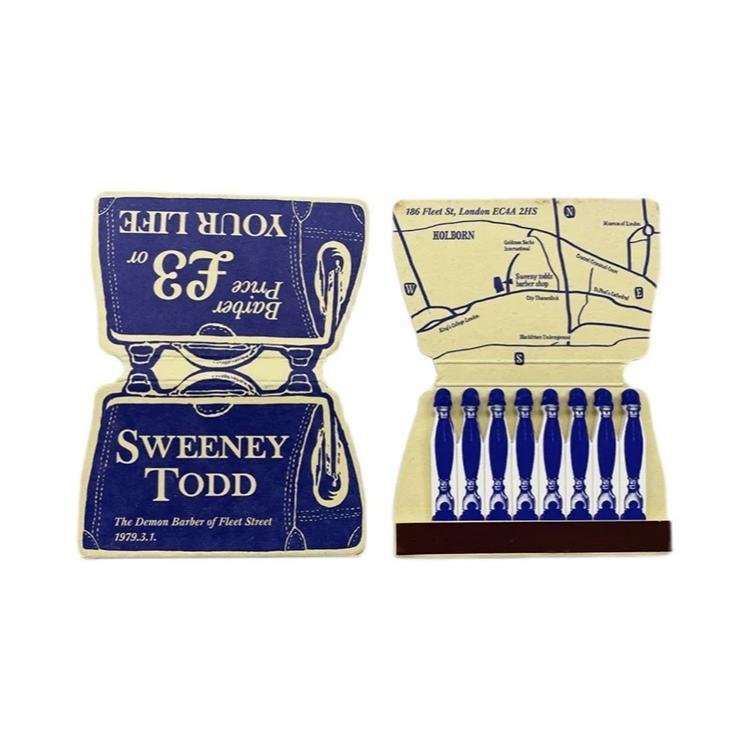 2024 Hotel advertising promotion matchbook matches customization logo manufacturer direct sale cheap match cigar candle matches