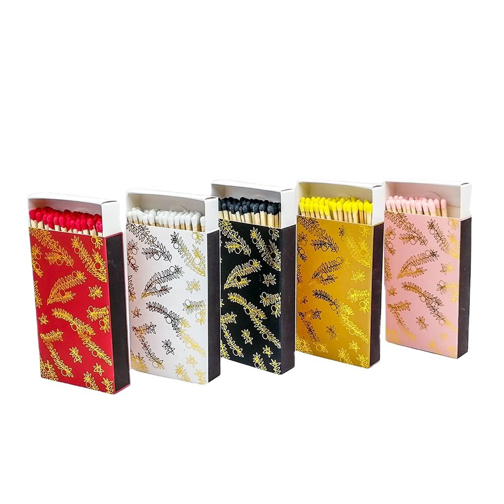 Customized Colourful Triangular Cardboard Display Rack Packed Matches