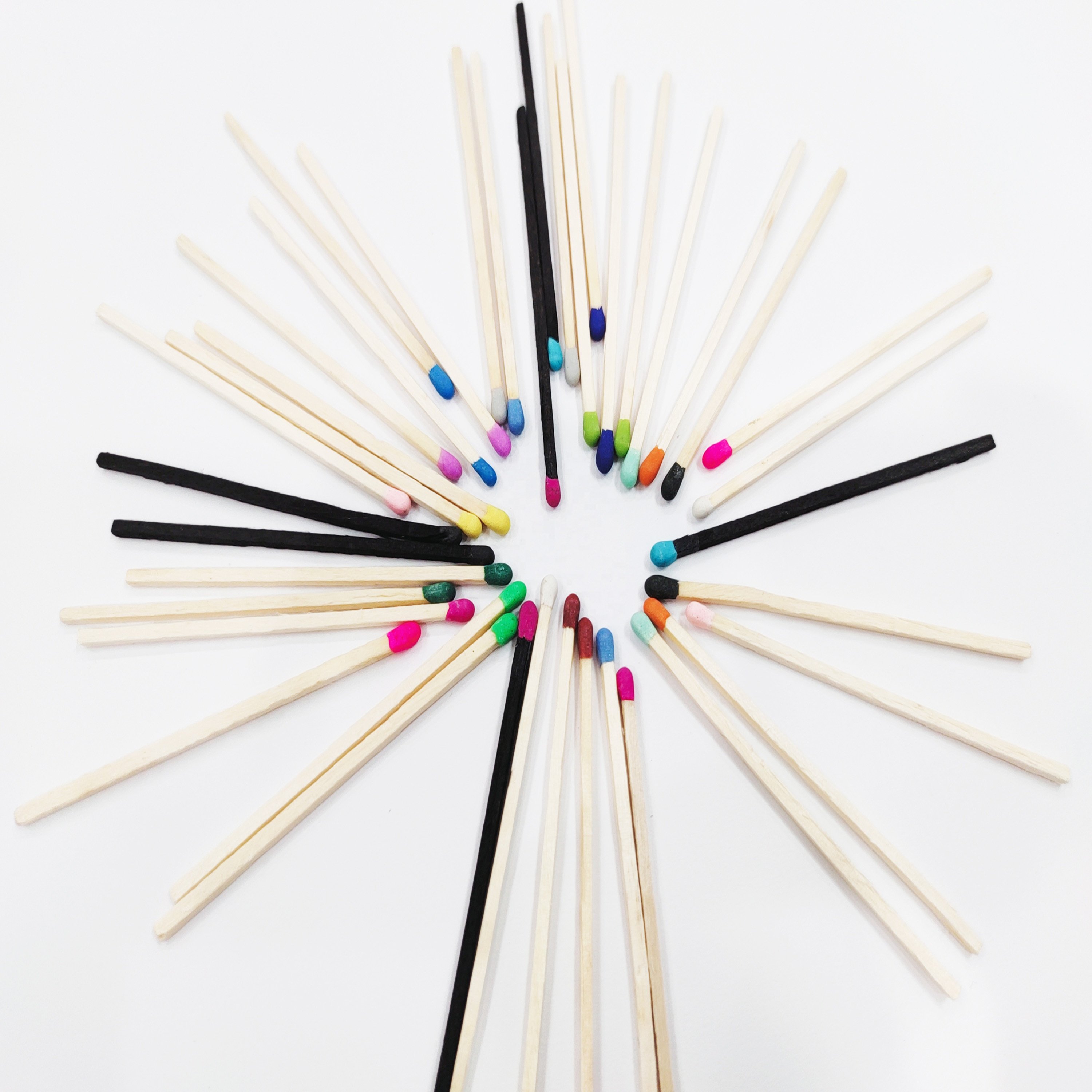 Customized Colourful Triangular Cardboard Display Rack Packed Matches