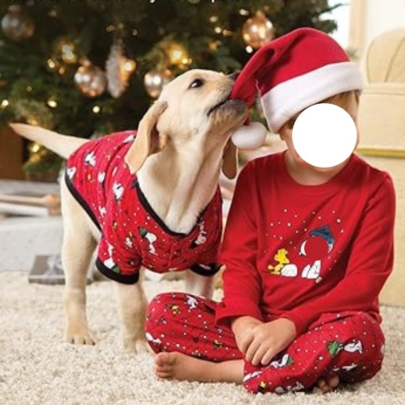 Fashion Family Clothes for Pet Coat Clothing Puppy Sleepwear Pets Pajama Matching Dog Owner Pet Dog Pure Color Pajamas