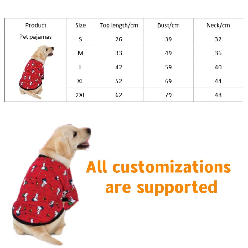 Fashion Family Clothes for Pet Coat Clothing Puppy Sleepwear Pets Pajama Matching Dog Owner Pet Dog Pure Color Pajamas