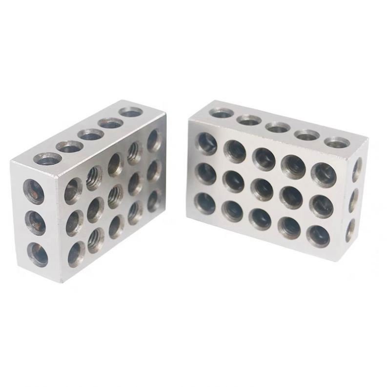 TEBAK Machine Tools 1 Pair Ultra Precision 2-4-6 Blocks 23 Holes Matched 0.0002" Machinist 246 block set