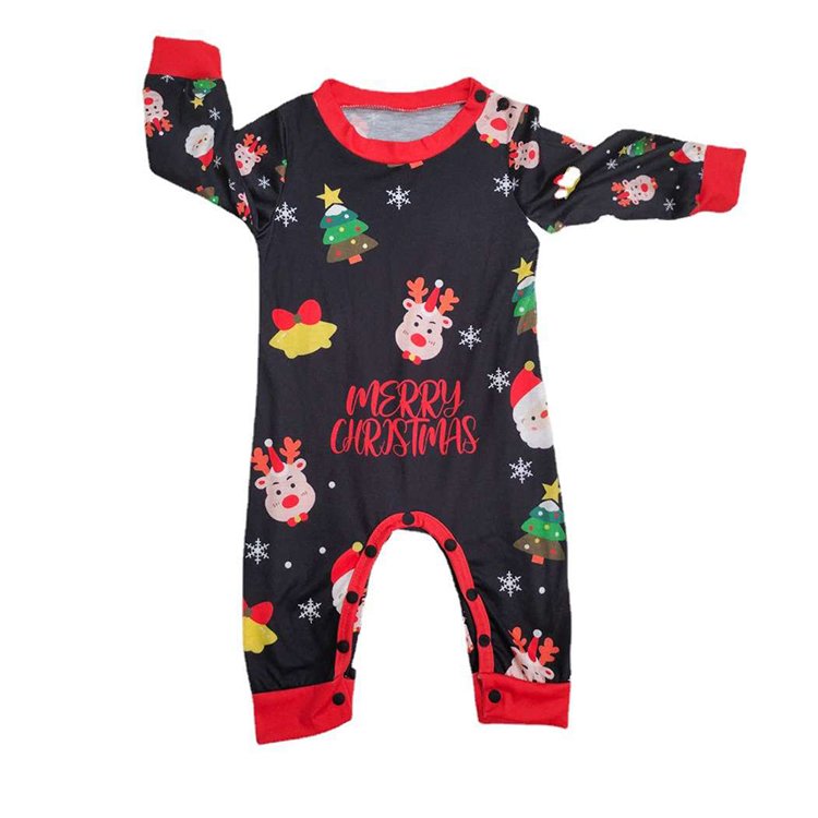 Bamboo plus size christmas women's sleepwear family matching outfits christmas pajamas