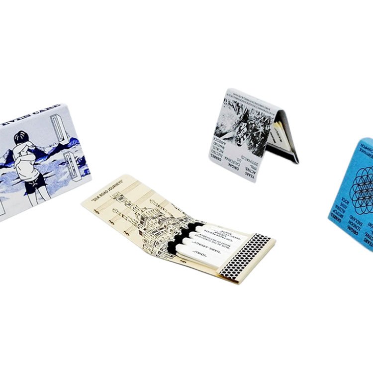 Wholesale Matches Custom Paperbooks For Matchbook As Promotion Gifts Household Paper Box Personalized Colored Drawing Matchbox